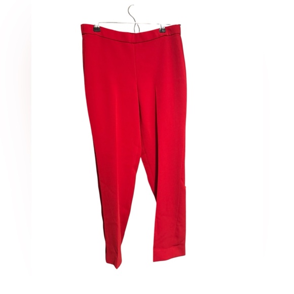 Theory Womens 2 Classic Crepe Pull On Dress Pants‎ Red Peppercorn 1009210